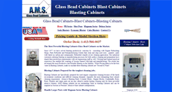 Desktop Screenshot of glassbeadblastingcabinets.com