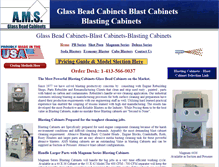 Tablet Screenshot of glassbeadblastingcabinets.com